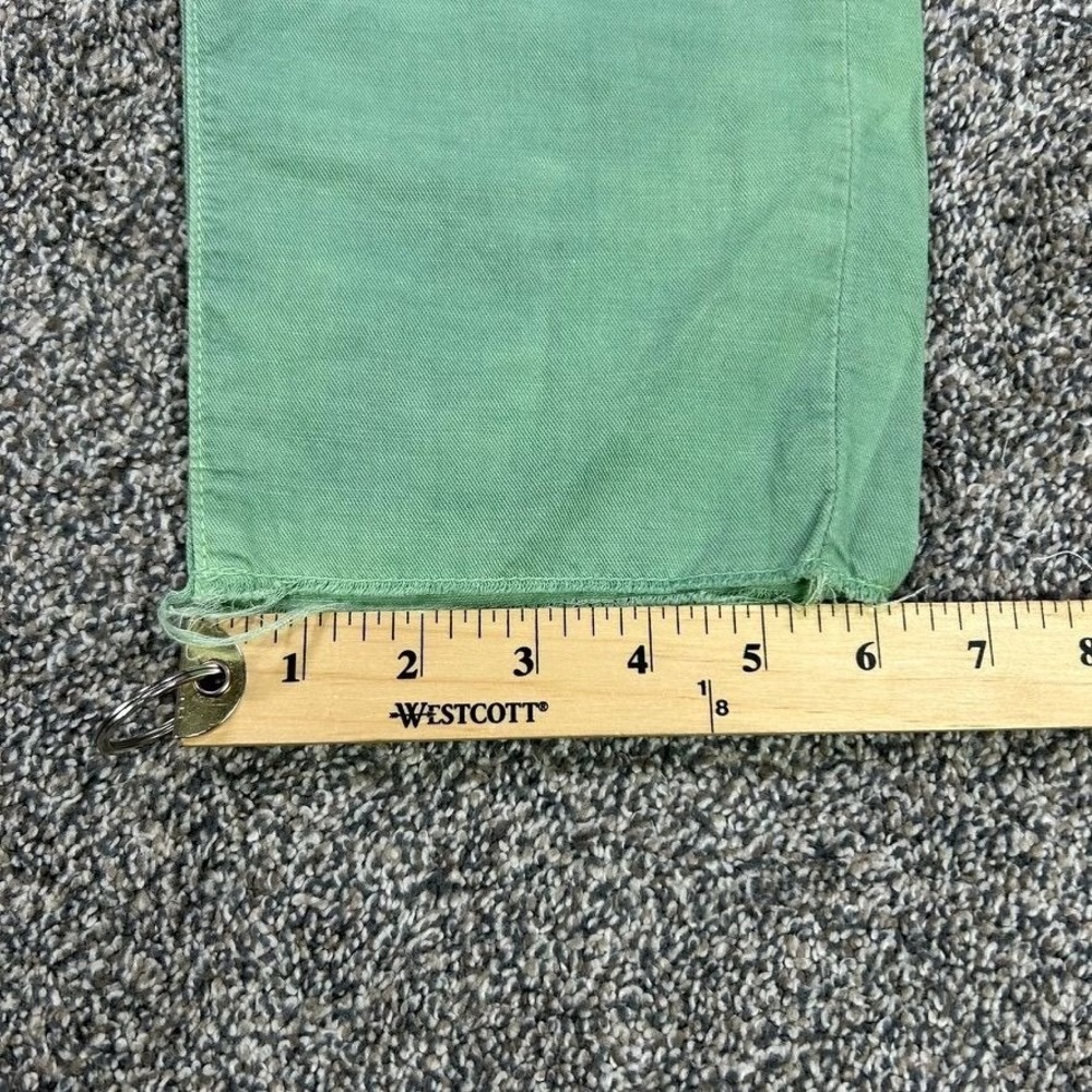 NEW Mother The‎ Shaker Chop Crop Pants Hedge Green Womens 25 Thin Lightweight - Picture 14 of 15